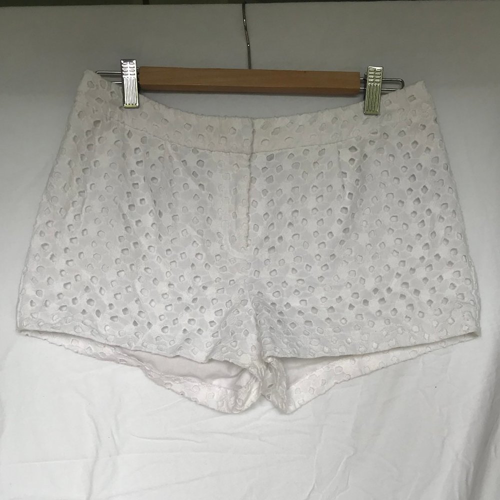 White Eyelet Shorts
